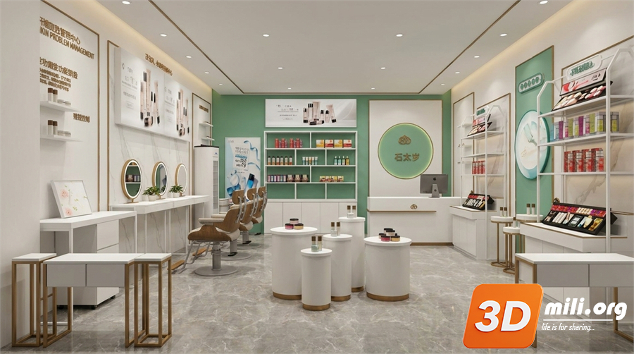 Cosmetic Store Skp Files 